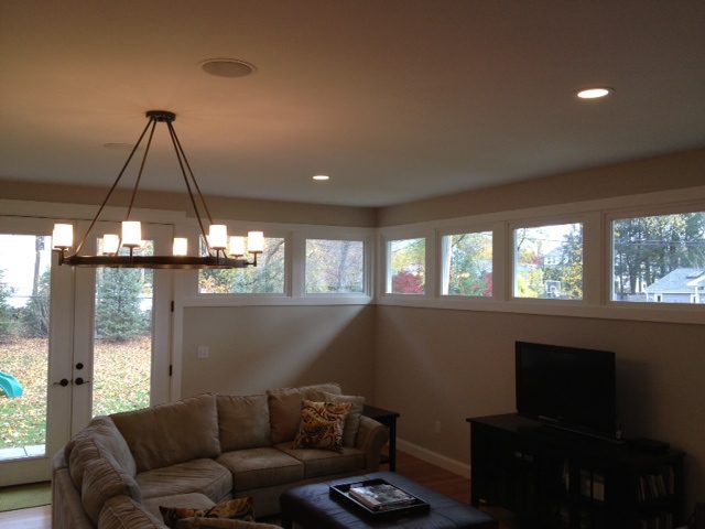 Living room lighting and wiring project